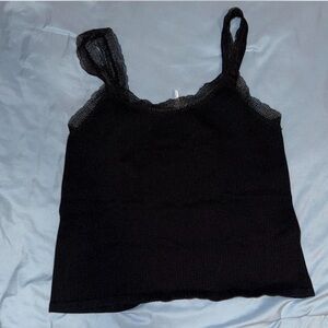 Forever 21 Black Lace Detail Top